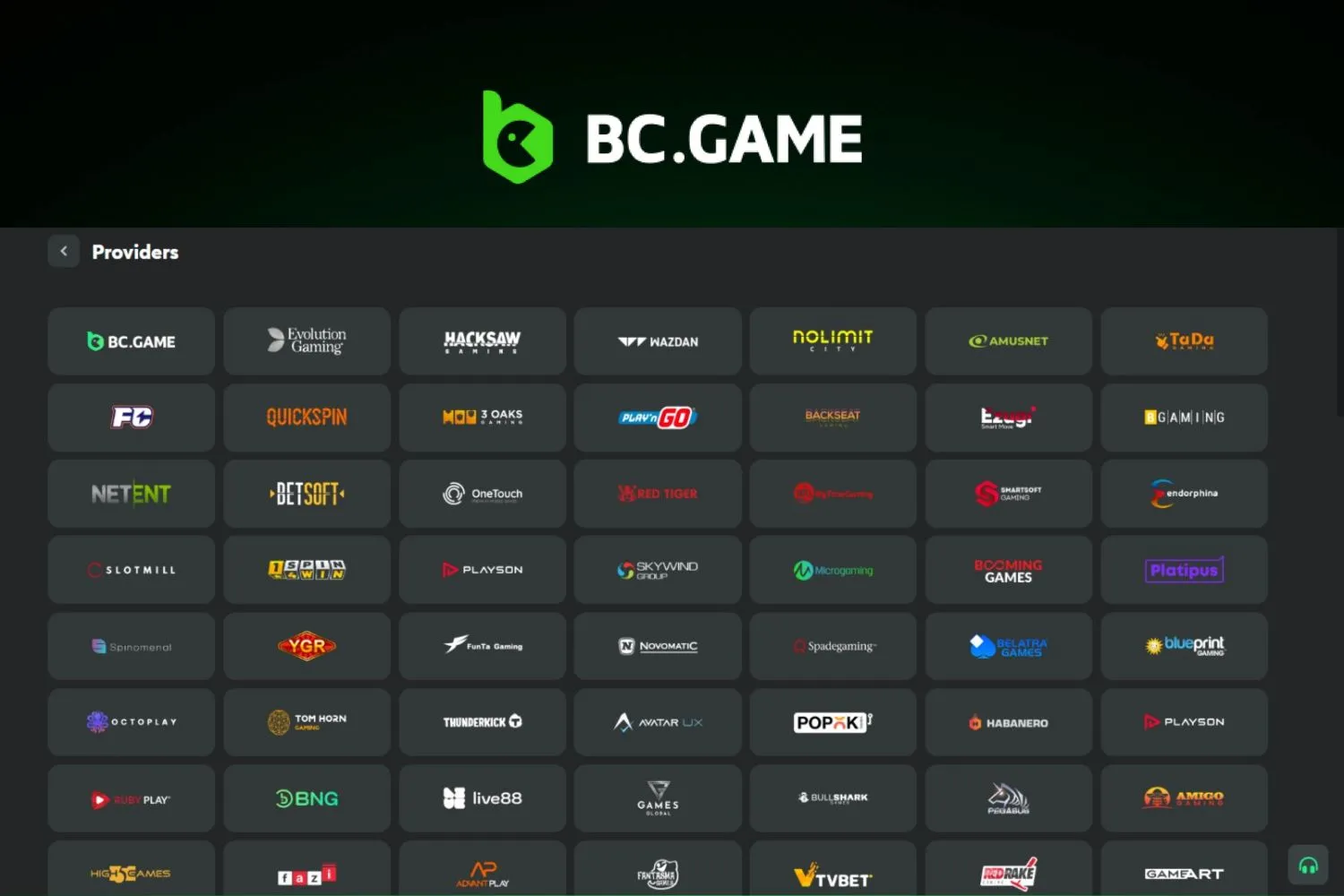 Hash Game Providers