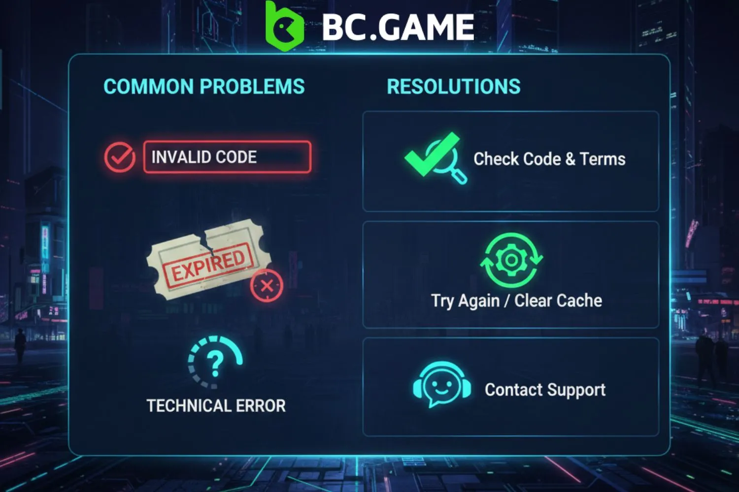 Häufige Probleme mit dem Hash Game Bonus Code